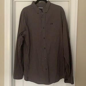 RVCA men’s long sleeve button up. XL.